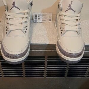 Jordan Kids Sneakers in Cream and Purple